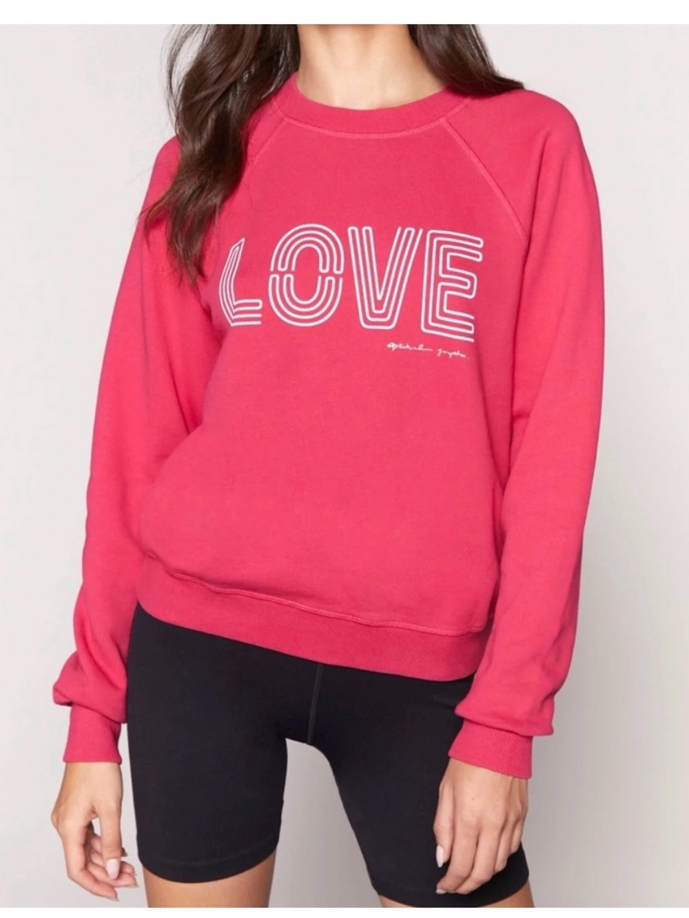 Spiritual Gangster LOVE Pink Sweatshirt Pullover Crewneck Size XL